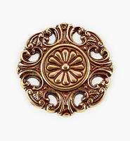 Cast Brass Appliqué Rosette Accents