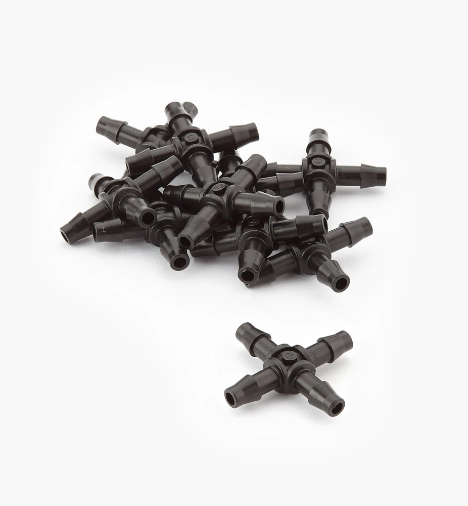 1/4" Cross Connectors for Irrigation Systems