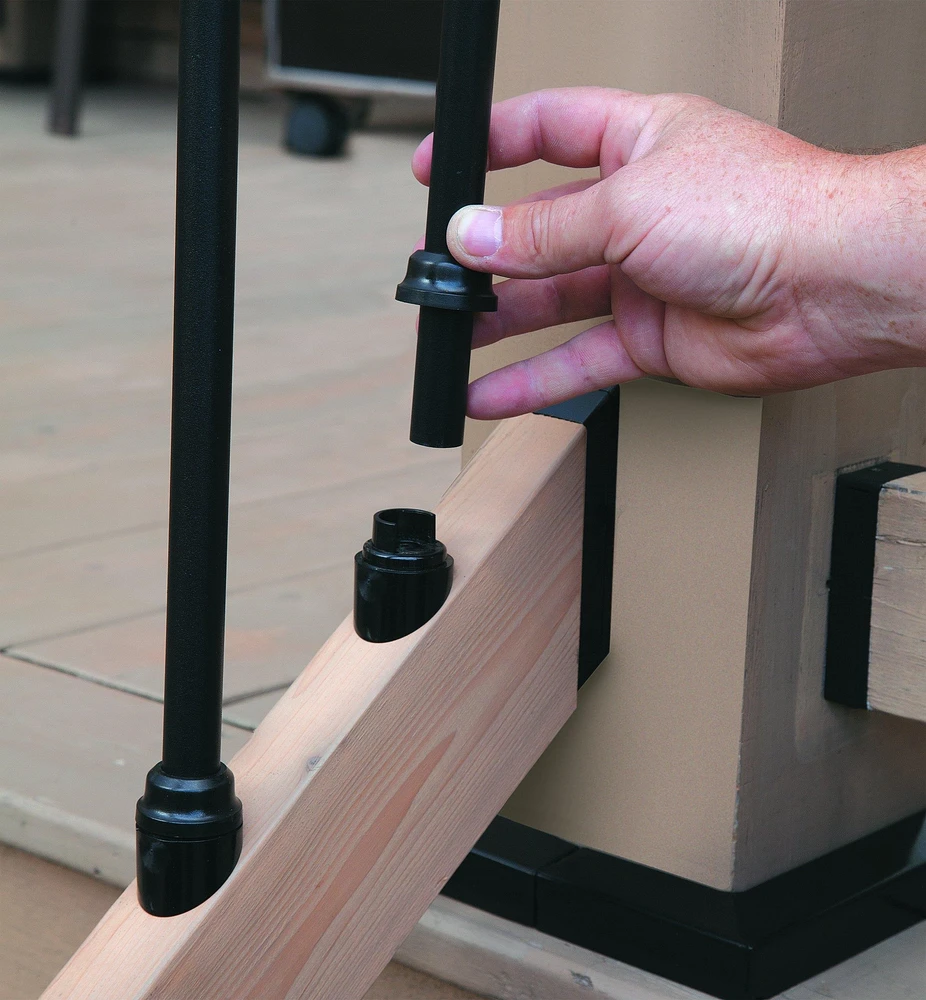 Angled-Base Stair Adapters for Titan Snap 'N Lock Baluster System