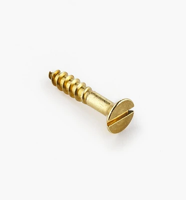 1" #10 Flat-Head Brass Screws