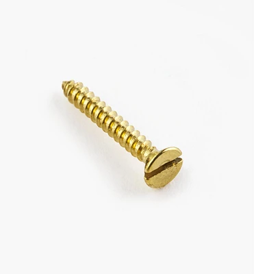 1/2" #1 Flat-Head Brass Screws
