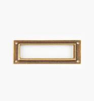Porte-étiquettes en laiton estampé