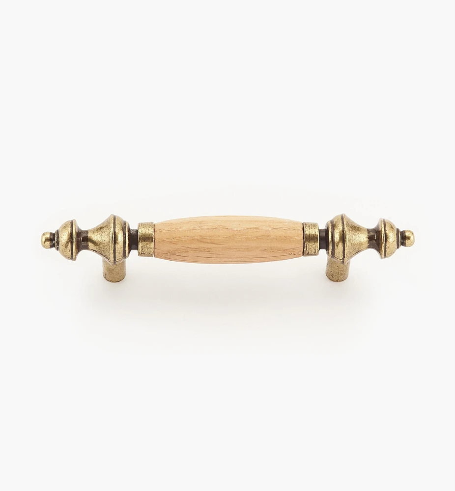 Rounded Oak Insert Pull