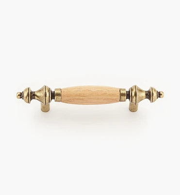 Rounded Oak Insert Pull