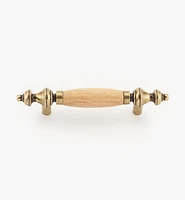 Rounded Oak Insert Pull