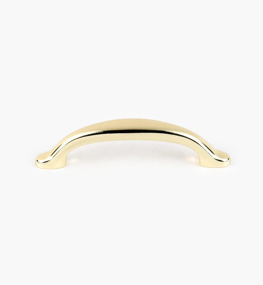 Ultra-Bright Brass Finish Eclipse Pull