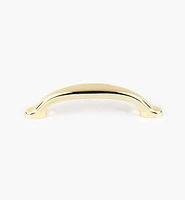 Ultra-Bright Brass Finish Eclipse Pull