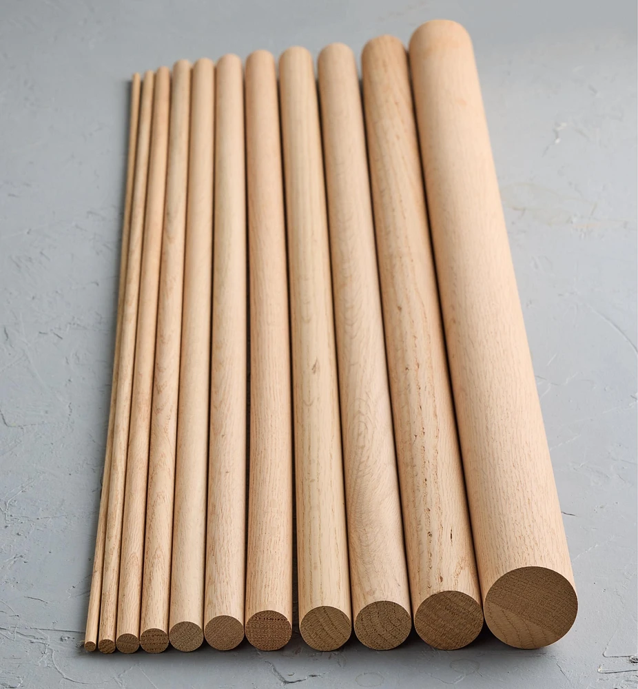 36" Red Oak Dowel Rods