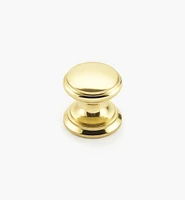 Bevelled Brass Round Knobs