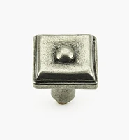 Bright Pewter  Square Knobs