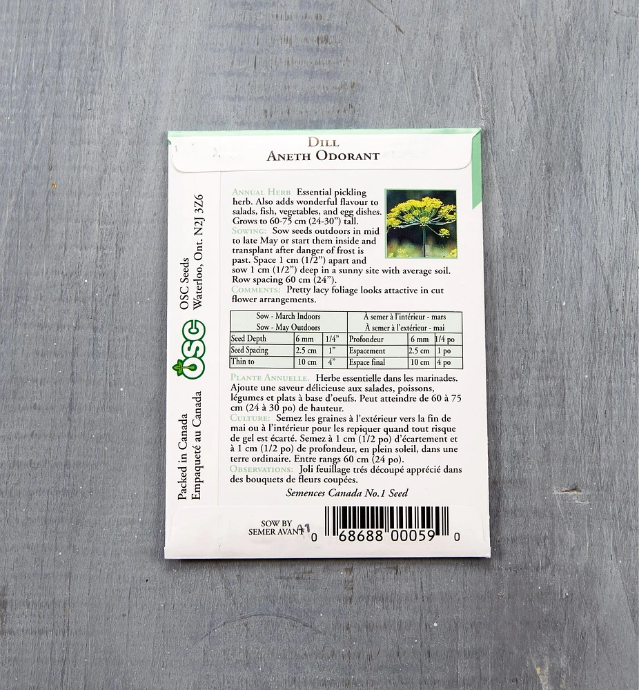 OSC Herb Seed Packets