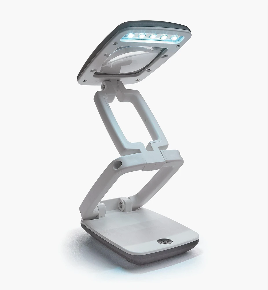 Stand-Up Folding LED Magnifier