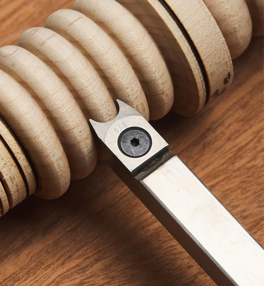 Plaquettes à angle d'attaque négatif pour bourrelet Easy Wood Tools
