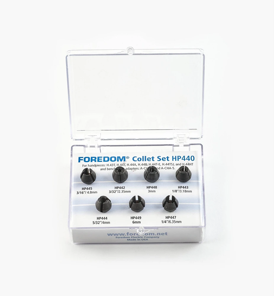 7-Pc. Collet Set for Foredom #44T Handpiece
