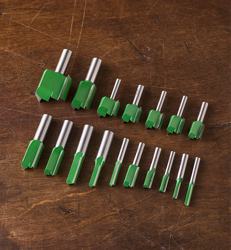 Straight Cutter Router Bits – Imperial, 1/4" Shank