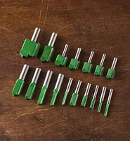 Straight Cutter Router Bits – Imperial, 1/4" Shank