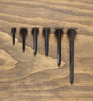 Black Steel Diamond-Head Forged Nails from Clouterie Rivierre