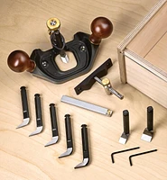 Ensemble de guimbarde standard, coffret et fers métriques Veritas