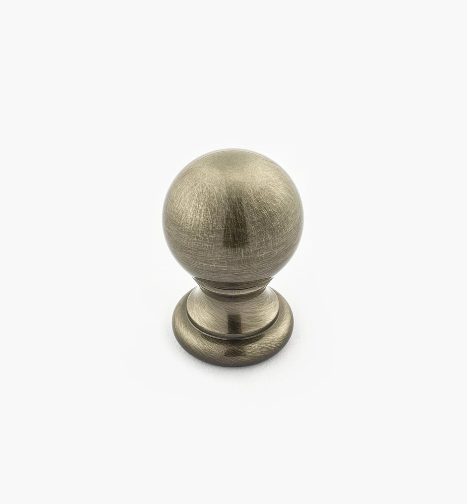 Bouton-boule en laiton tourné