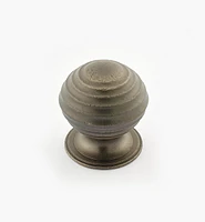 Turned Brass Ridged Knobs