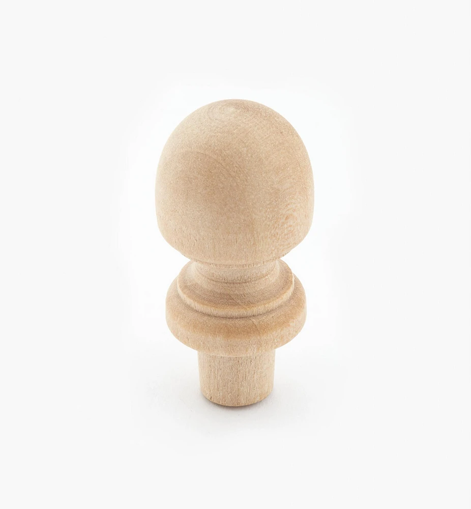 Hardwood Acorn Finial