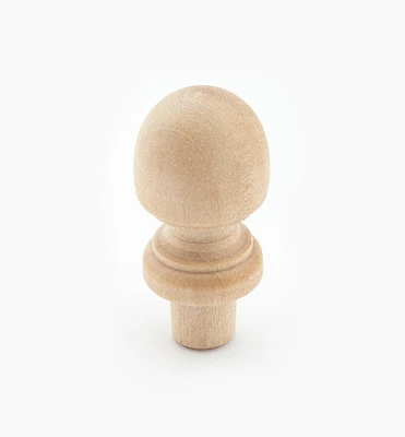 Hardwood Acorn Finial