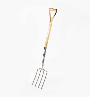 Ergonomic Ash-Handled Digging Fork