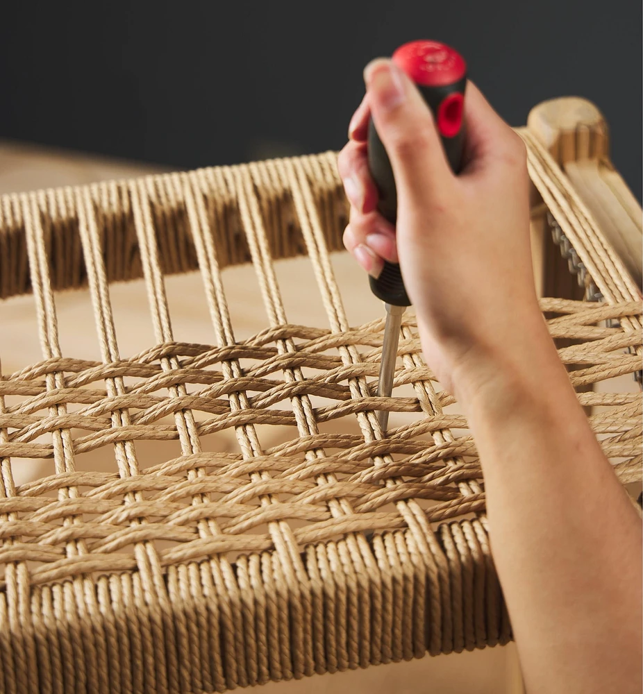 Trousse-projet pour tabouret en corde danoise