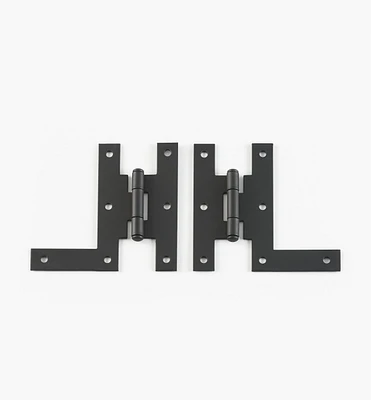“Forged Iron” Smooth H-L Hinges