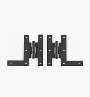 “Forged Iron” Smooth H-L Hinges