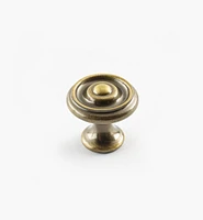 Turned Brass Raised Knobs
