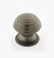 Turned Brass Ridged Knobs