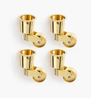 Round Brass Cup Casters