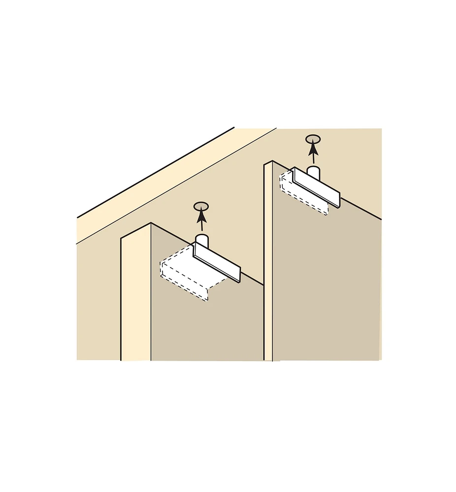Attaches pour séparateur vertical