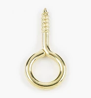 Brass-Plated Screw Eyes