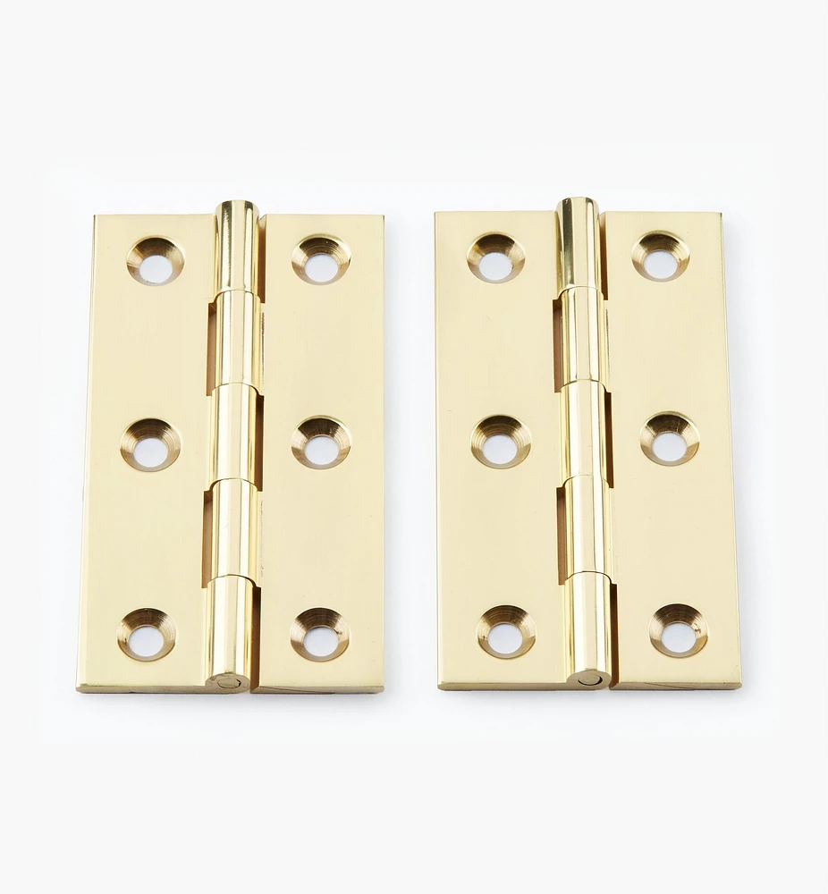 Extruded Brass Fixed-Pin Butt Hinges