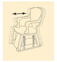 Ferrures pour fauteuil berçant suspendu