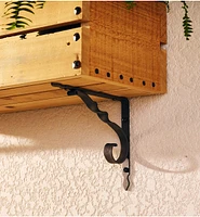 Console en fer forgé pour tablettes, torsade