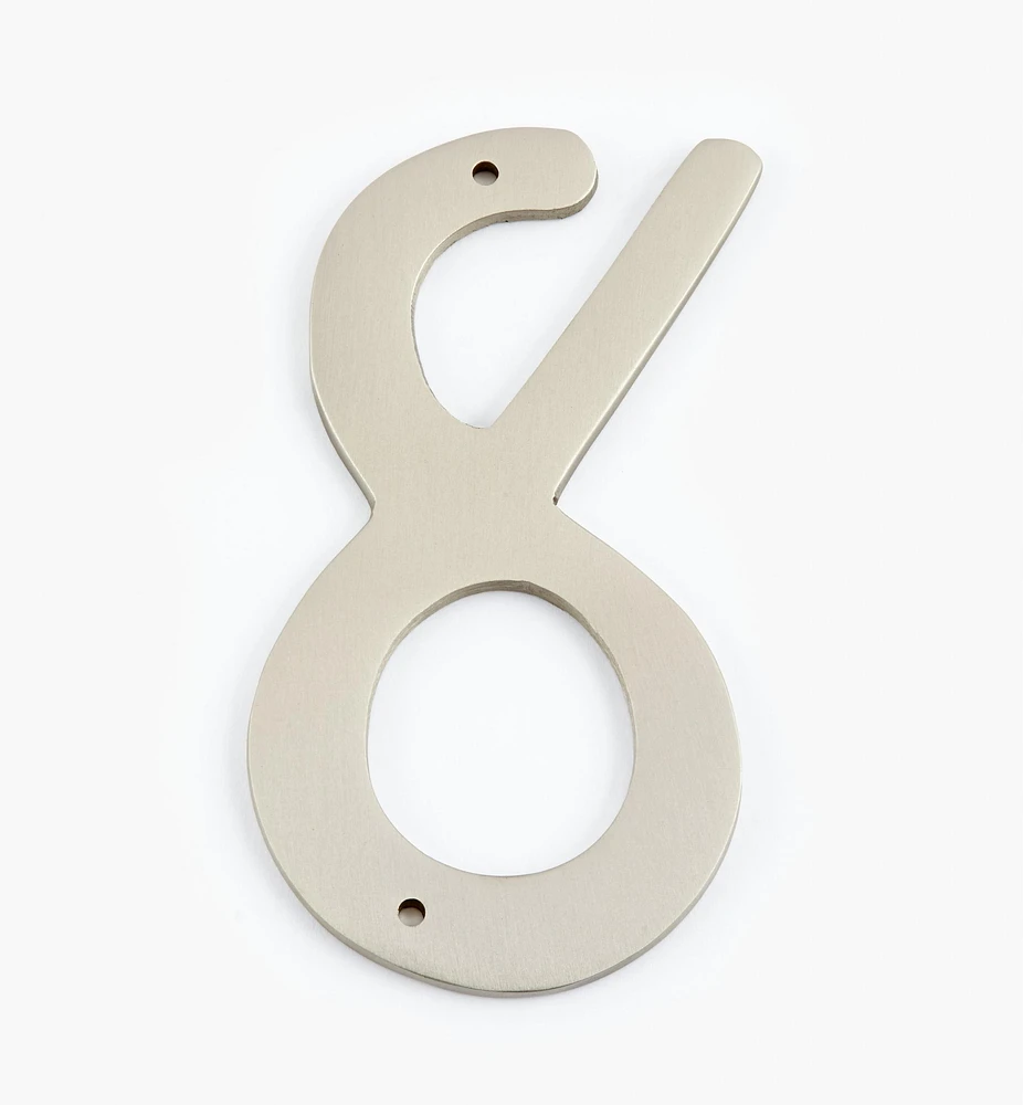 Script Cast Brass House Numbers