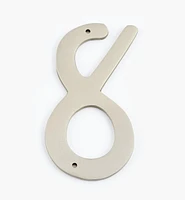 Script Cast Brass House Numbers