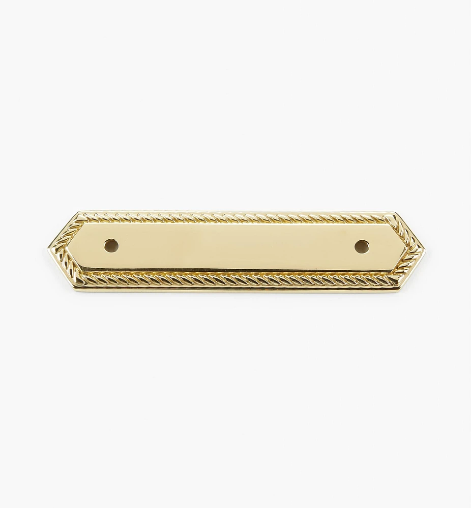 Brass Rope-Edge Handle Escutcheons