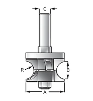 Adjustable Bullnose Edging Bit