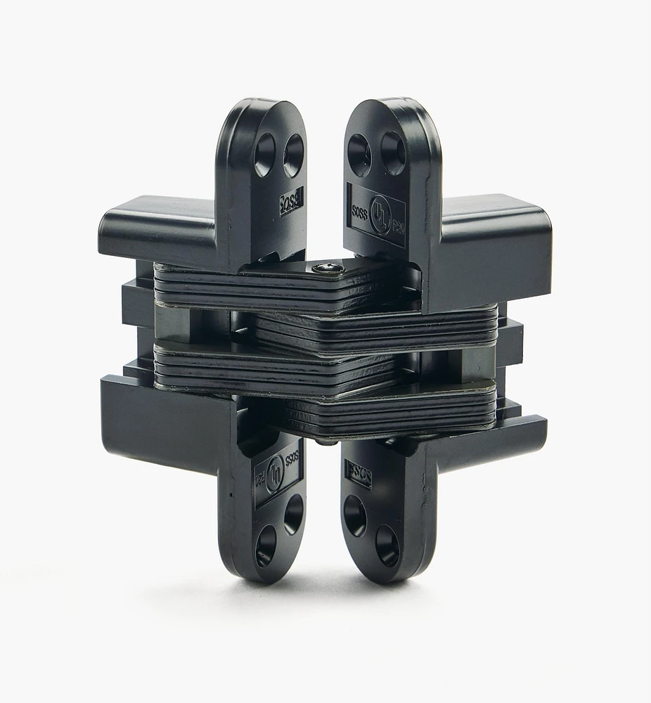 Black Heavy-Duty SOSS Invisible Hinge