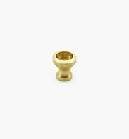 Veritas Smooth-Rimmed Brass Insert Knobs