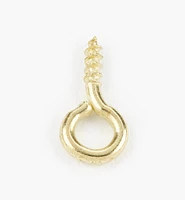 Brass-Plated Screw Eyes