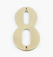 Standard Cast Brass House Numbers