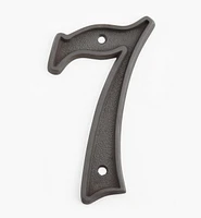 Italic Cast Brass House Numbers