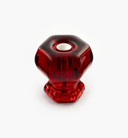 Hexagonal Glass Knob