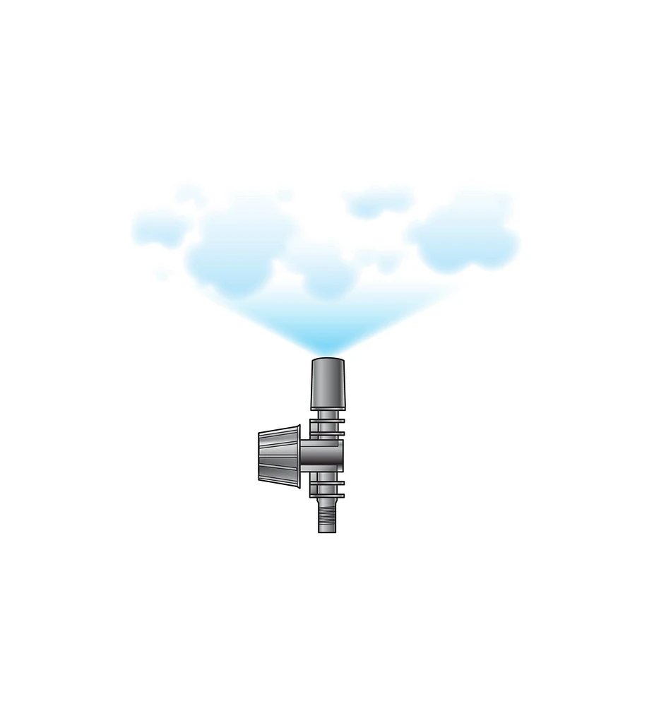 Variable-Flow Misters for Low-Flow Irrigation Systems