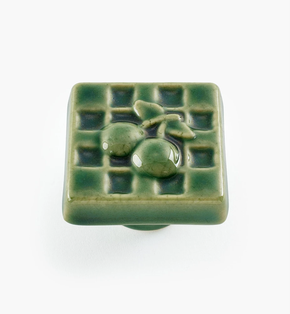 Boutons en céramique à motif de cerise
